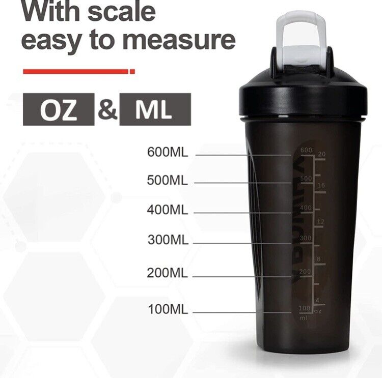 Workout Blender Shaker Bottle (600ml)